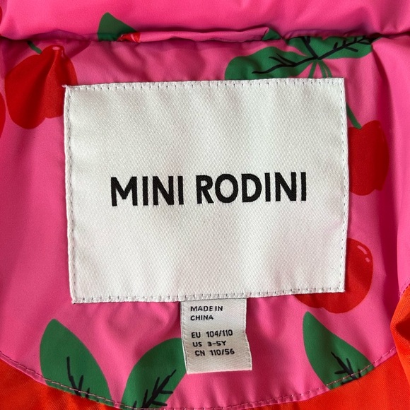 Mini Rodini Cherries AOP Puffer Jacket - Picture 10 of 14